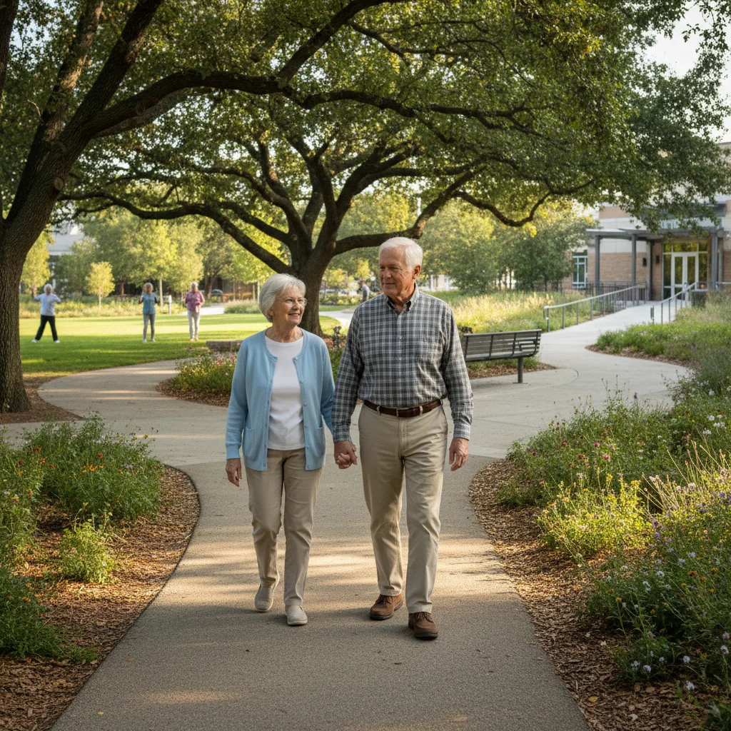 Elderly couple symbolizes aging US population