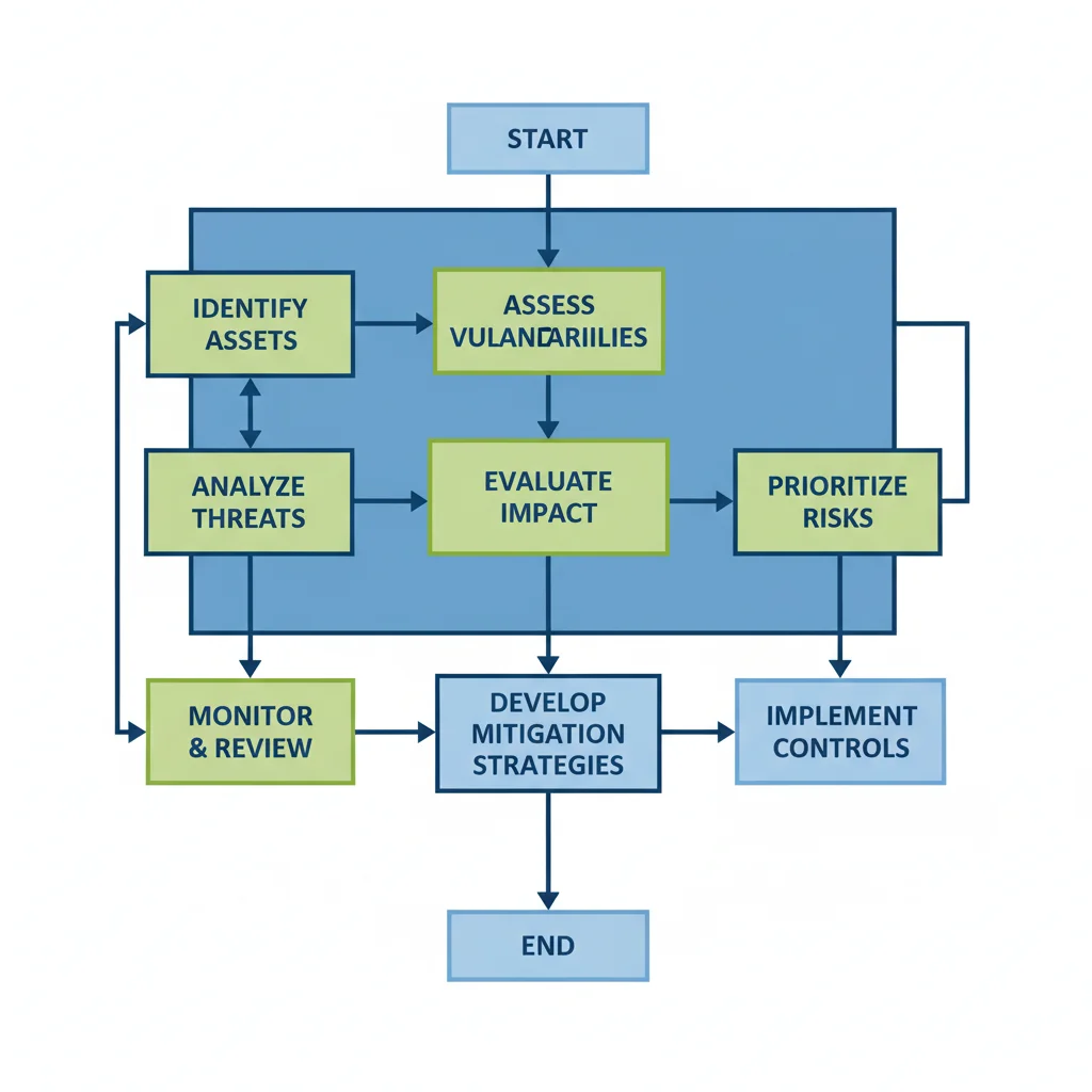 Cybersecurity risk assessment flowchart for small businesses