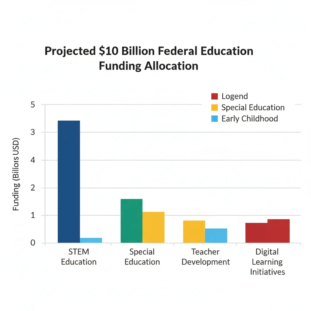 Projected allocation of billion federal education funding across key sectors