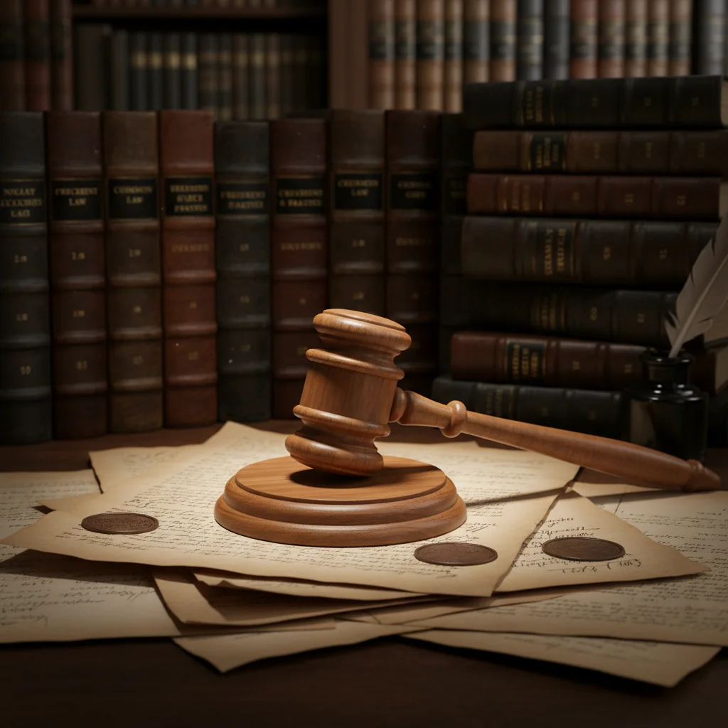 Gavel on legal documents, representing judicial decisions and legal impact