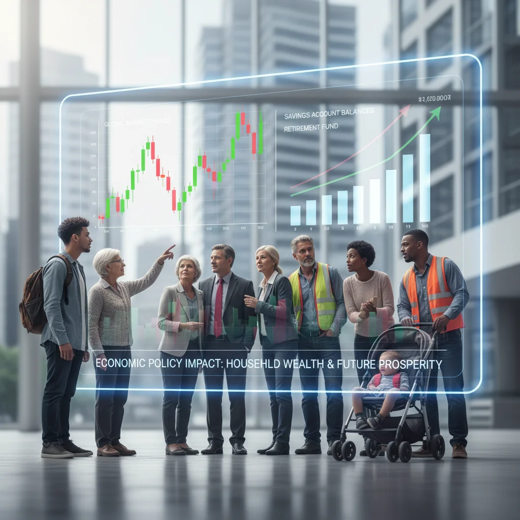 Diverse individuals observing financial data, illustrating the widespread personal finance effects of economic policy.