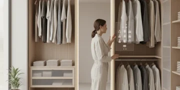 Streamlined closet with minimalist fashion for effortless dressing