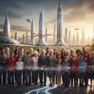 Diverse group representing US demographic changes