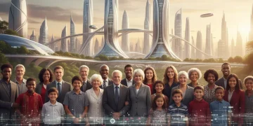 Diverse group representing US demographic changes