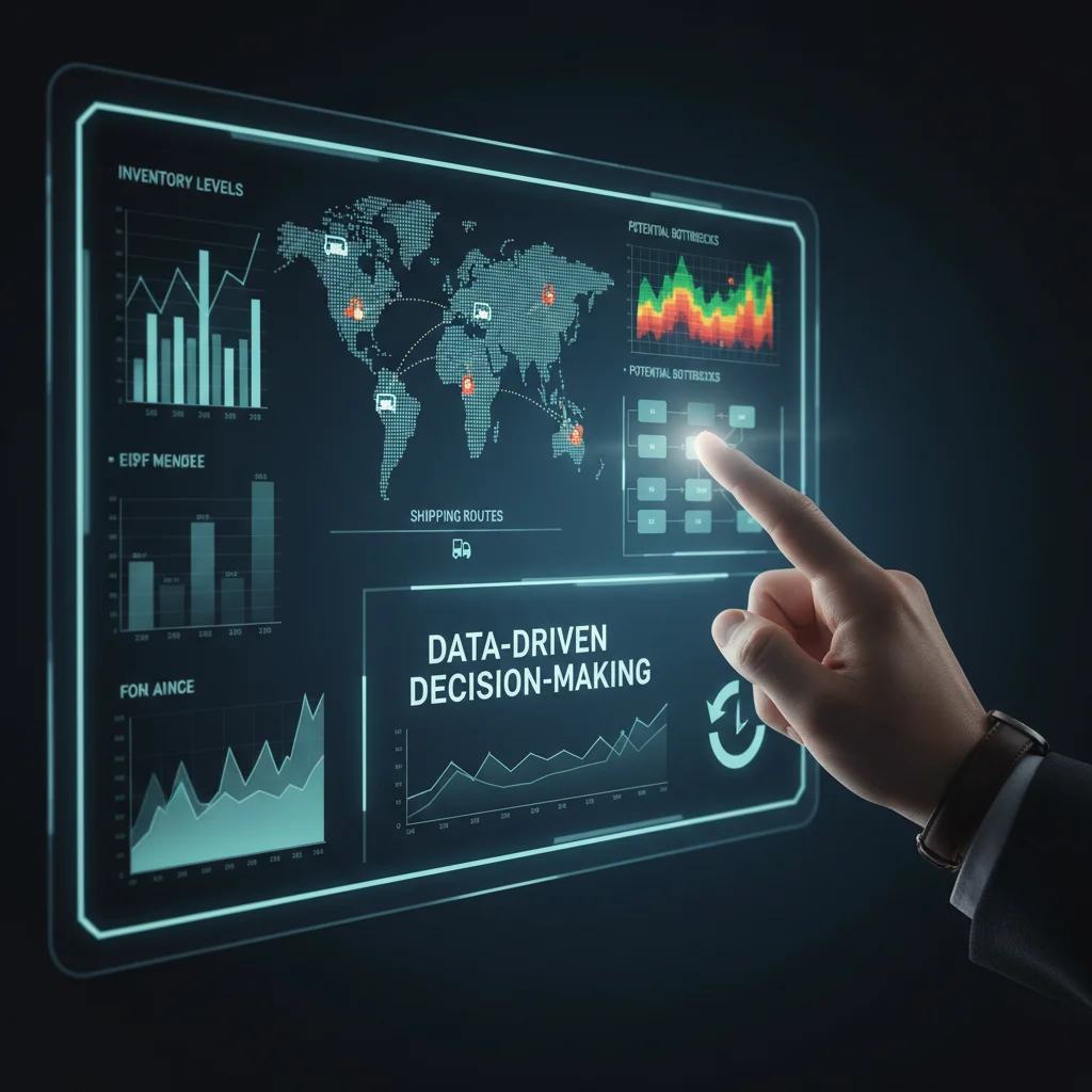 Real-time supply chain analytics dashboard with predictive insights