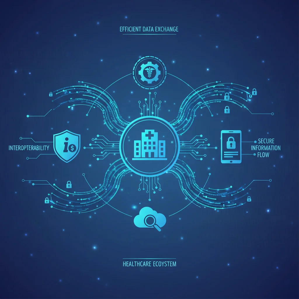 Interconnected healthcare data systems and patient portals