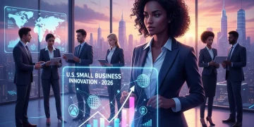 Small business owner strategizing global expansion for 2026 growth
